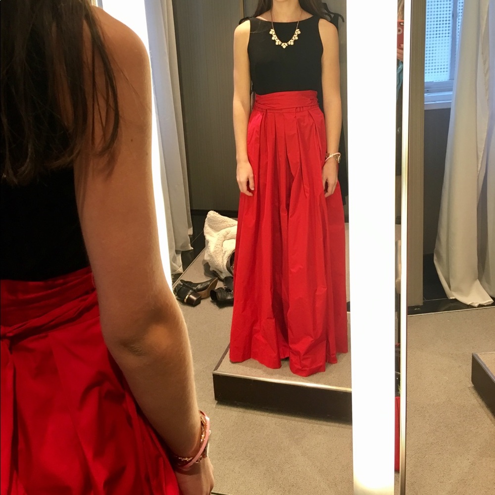 red ralph lauren prom dress